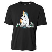 McSnoots Caffeine Coffee Unicorn Cooling Performance Crew T-Shirt