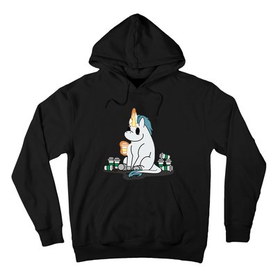 McSnoots Caffeine Coffee Unicorn Hoodie