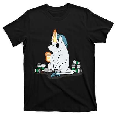 McSnoots Caffeine Coffee Unicorn T-Shirt