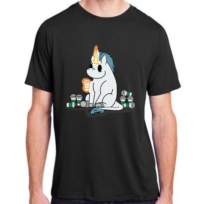 McSnoots Caffeine Coffee Unicorn Adult ChromaSoft Performance T-Shirt