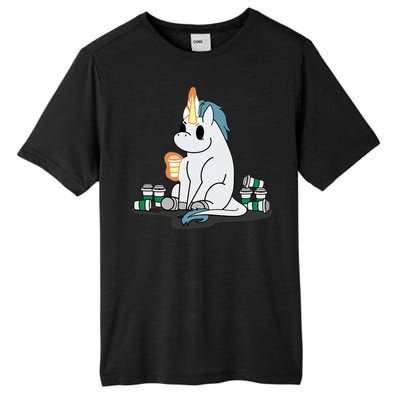 McSnoots Caffeine Coffee Unicorn Tall Fusion ChromaSoft Performance T-Shirt