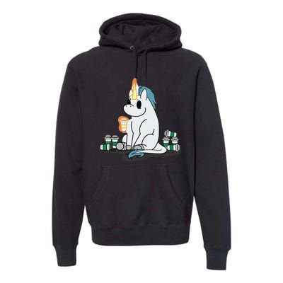 McSnoots Caffeine Coffee Unicorn Premium Hoodie