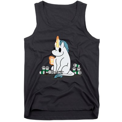 McSnoots Caffeine Coffee Unicorn Tank Top