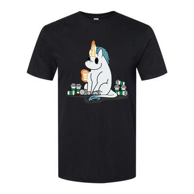 McSnoots Caffeine Coffee Unicorn Softstyle CVC T-Shirt