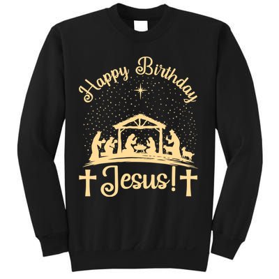 Merry Christmas Christian Happy Birthday Jesus Christ Xmas Sweatshirt