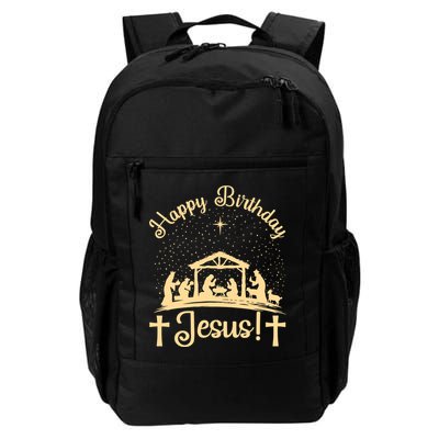 Merry Christmas Christian Happy Birthday Jesus Christ Xmas Backpack