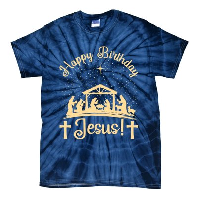 Merry Christmas Christian Happy Birthday Jesus Christ Xmas Tie-Dye T-Shirt