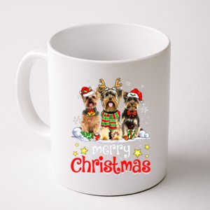 Merry Christmas Cute Yorkshire Terrier Dog Christmas Squad Gift Coffee Mug