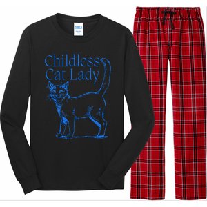 Meidastouch Childless Cat Lady Long Sleeve Pajama Set