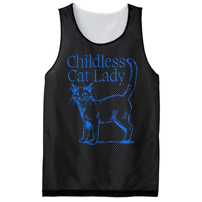 Meidastouch Childless Cat Lady Mesh Reversible Basketball Jersey Tank