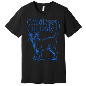 Meidastouch Childless Cat Lady Premium T-Shirt