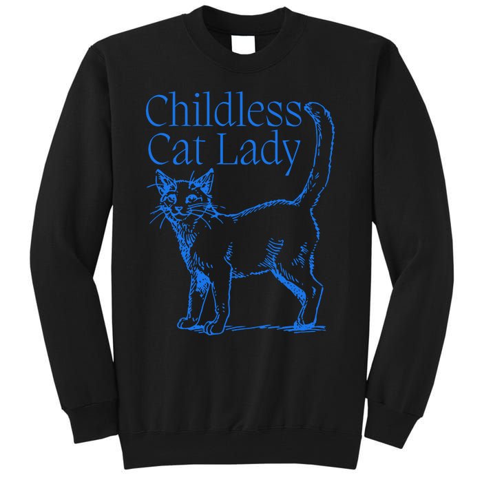 Meidastouch Childless Cat Lady Tall Sweatshirt