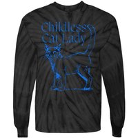 Meidastouch Childless Cat Lady Tie-Dye Long Sleeve Shirt