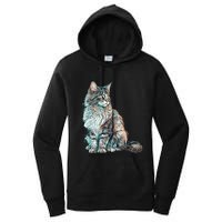 Maine Coon Cat Breed Colorful Mom Lady Women's Pullover Hoodie