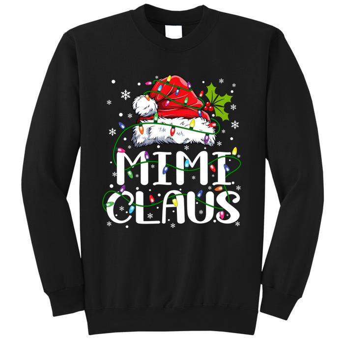 Mimi Claus Christmas Lights Pajama Family Matching Sweatshirt