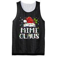 Mimi Claus Christmas Lights Pajama Family Matching Mesh Reversible Basketball Jersey Tank