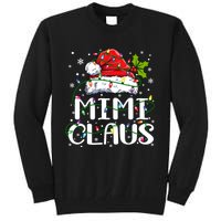 Mimi Claus Christmas Lights Pajama Family Matching Tall Sweatshirt