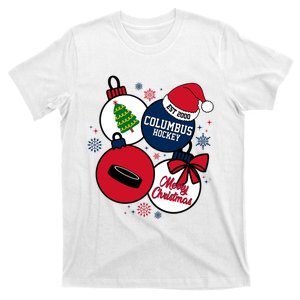 Merry Christmas Columbus Hockey Est 2000 T-Shirt