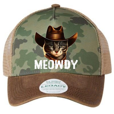 Meowdy Cat Cowboy Funny Cat Meme Legacy Tie Dye Trucker Hat