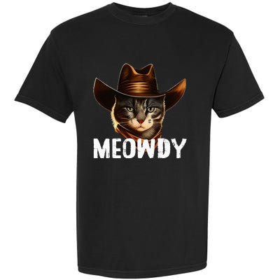 Meowdy Cat Cowboy Funny Cat Meme Garment-Dyed Heavyweight T-Shirt