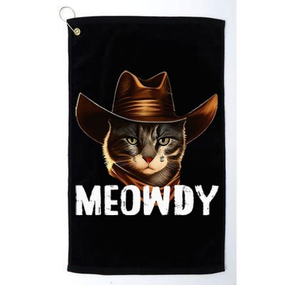 Meowdy Cat Cowboy Funny Cat Meme Platinum Collection Golf Towel