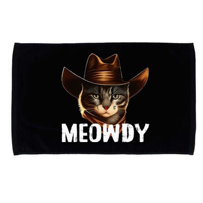 Meowdy Cat Cowboy Funny Cat Meme Microfiber Hand Towel