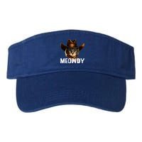 Meowdy Cat Cowboy Funny Cat Meme Valucap Bio-Washed Visor