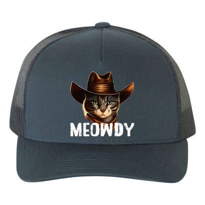 Meowdy Cat Cowboy Funny Cat Meme Yupoong Adult 5-Panel Trucker Hat