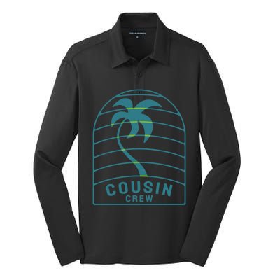 Matching Cousin Crew Family Vacation Road Trip Cousins Gift Silk Touch Performance Long Sleeve Polo