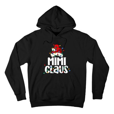 Mimi Claus Christmas Lights Pajama Family Matching Hoodie