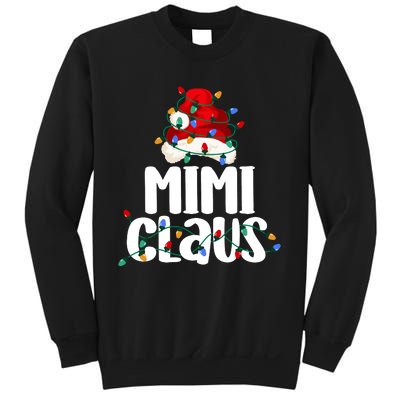 Mimi Claus Christmas Lights Pajama Family Matching Sweatshirt