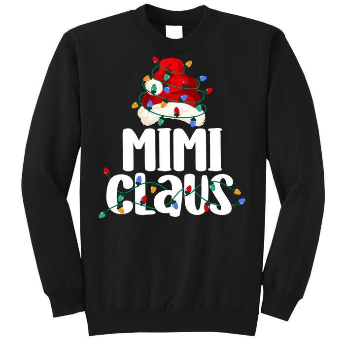 Mimi Claus Christmas Lights Pajama Family Matching Sweatshirt