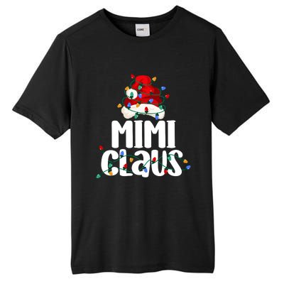 Mimi Claus Christmas Lights Pajama Family Matching Tall Fusion ChromaSoft Performance T-Shirt