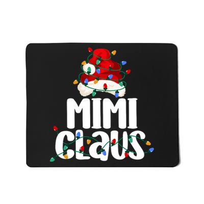 Mimi Claus Christmas Lights Pajama Family Matching Mousepad