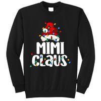 Mimi Claus Christmas Lights Pajama Family Matching Tall Sweatshirt