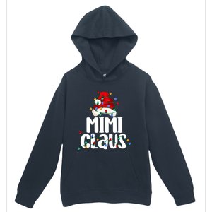 Mimi Claus Christmas Lights Pajama Family Matching Urban Pullover Hoodie