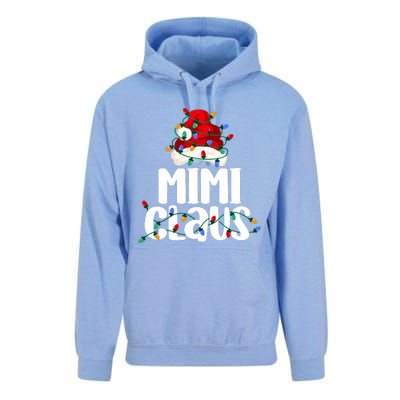 Mimi Claus Christmas Lights Pajama Family Matching Unisex Surf Hoodie