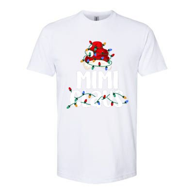 Mimi Claus Christmas Lights Pajama Family Matching Softstyle CVC T-Shirt