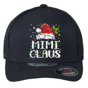 Mimi Claus Cool Gift Christmas Lights Pajama Family Matching Funny Gift Flexfit Unipanel Trucker Cap