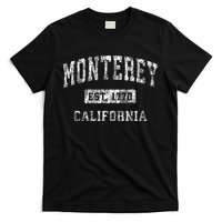 Monterey California Ca Vintage Established T-Shirt