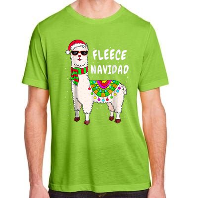 Merry Christmas! Cool Llama With Scarf And Glasses Tank Top Adult ChromaSoft Performance T-Shirt