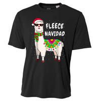 Merry Christmas! Cool Llama With Scarf And Glasses Tank Top Cooling Performance Crew T-Shirt