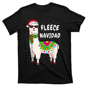 Merry Christmas! Cool Llama With Scarf And Glasses Tank Top T-Shirt