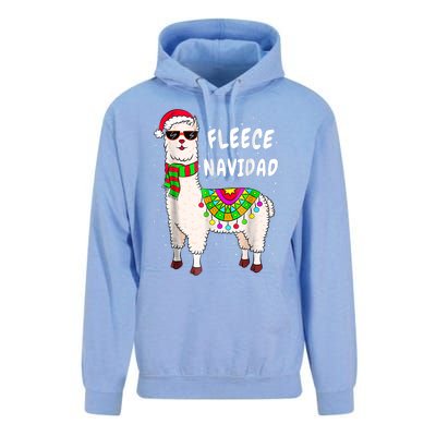 Merry Christmas! Cool Llama With Scarf And Glasses Tank Top Unisex Surf Hoodie