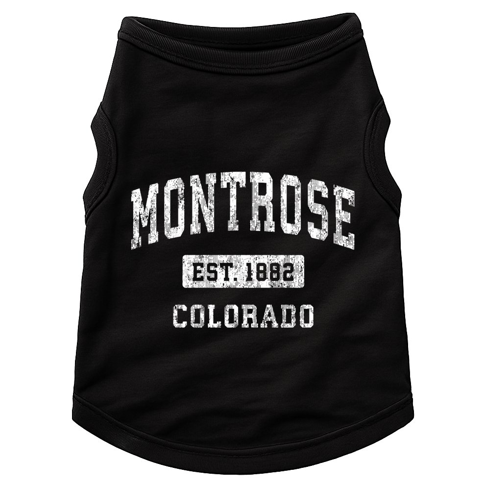 Montrose Colorado Co Vintage Sports Established Doggie Tank