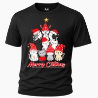 Merry Catmas Christmas Ugly Xmas Cat Lover Cooling Performance Crew T-Shirt