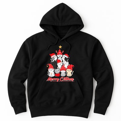 Merry Catmas Christmas Ugly Xmas Cat Lover Hoodie