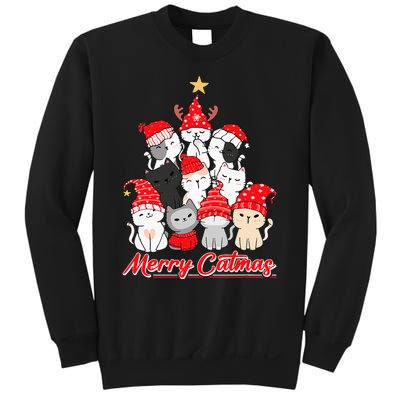 Merry Catmas Christmas Ugly Xmas Cat Lover Sweatshirt