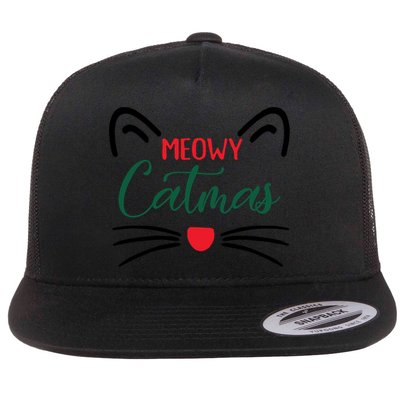 Meowy Catmas Christmas Gift Flatbill Hat
