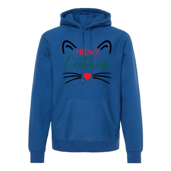 Meowy Catmas Christmas Gift Premium Hoodie